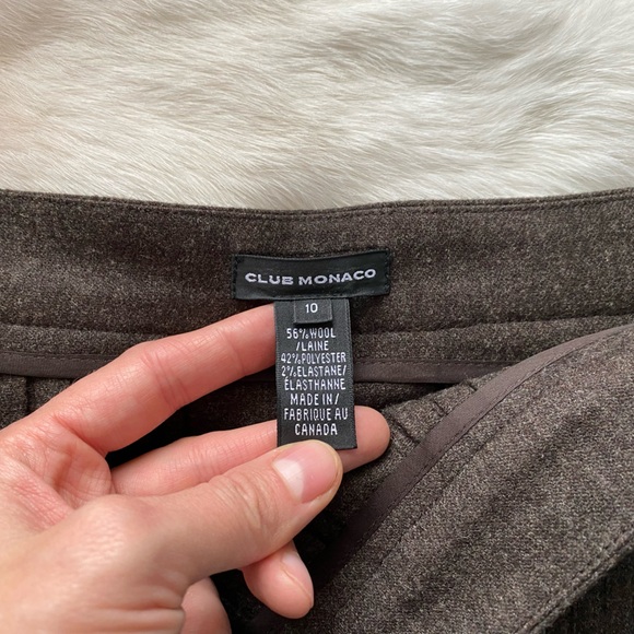 Club Monaco wool pleated skirt - Picture 3 of 7